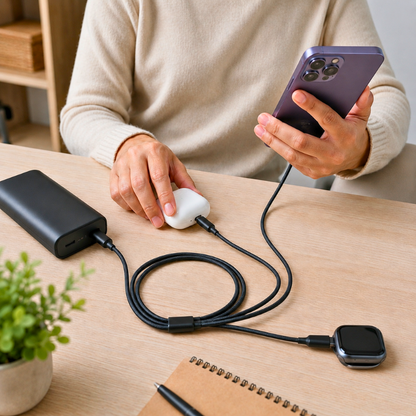 Axora™ PowerLink 3-in-1 Charging Cable